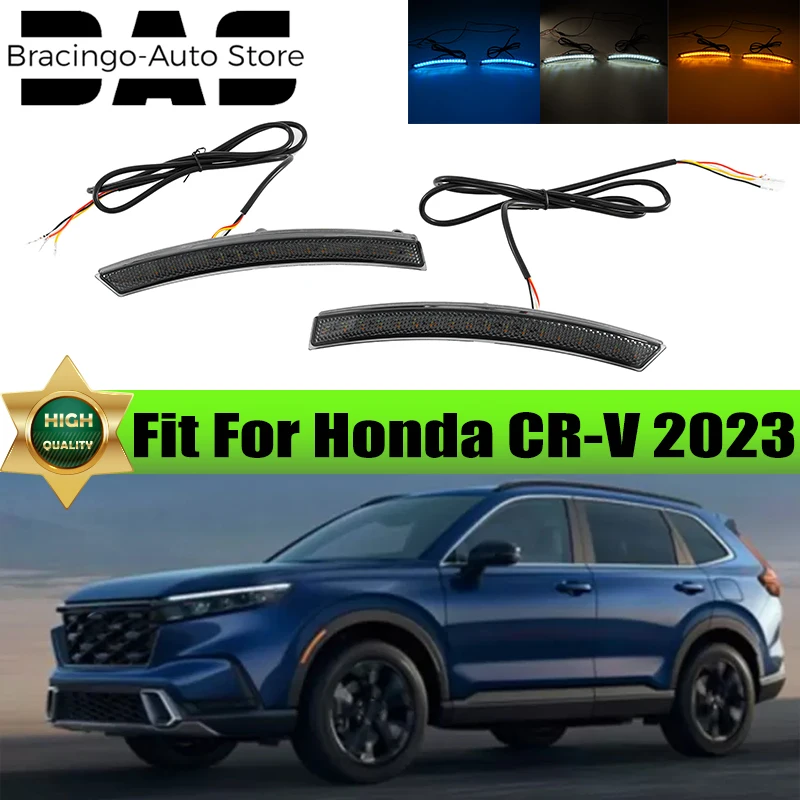 

Eyebrow Light LED Side Marker Car Wheel ArchFront Fender Driving Turn Signal White Yellow Blue 12V For Honda CRV CR-V 2023 2024