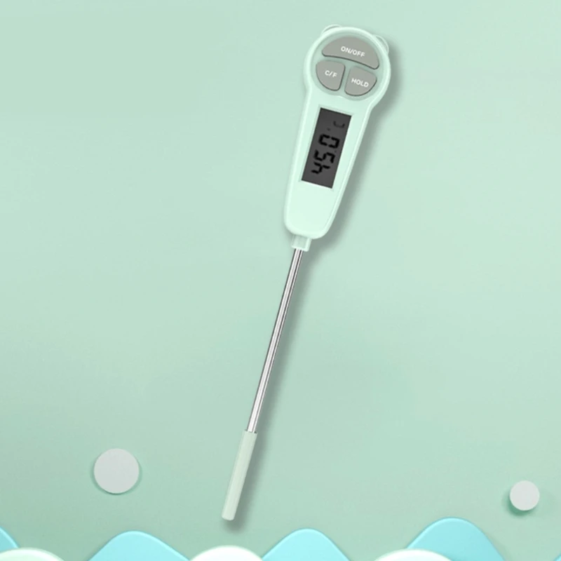 Thermometer for Food Baby Bath Water Formula Digital Thermometer Oil Digital Thermometer with LCD Display Screen