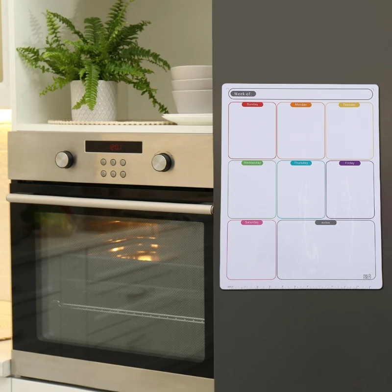 تقويم الثلاجة الأسبوعي، لوحة المذكرات المغناطيسية، مخطط تقويم السبورة البيضاء