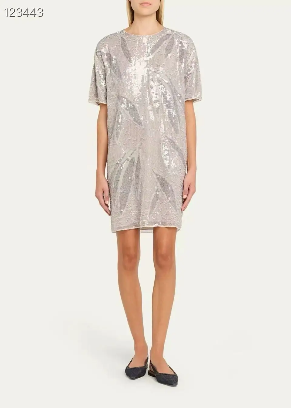 

New Spring/Summer High-Quality Fashionable Casual Heavy-Duty Sequined Dress For Women