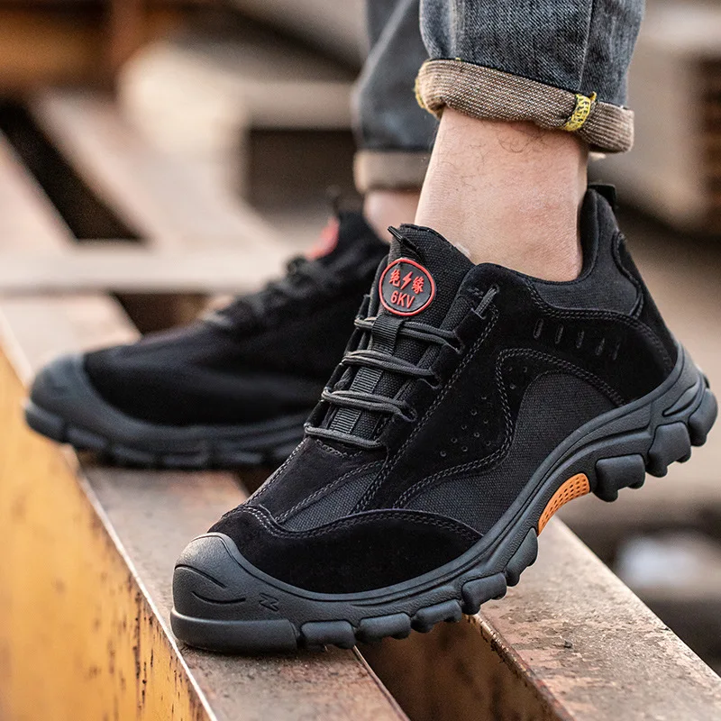 Anti-smashing Anti-puncture Wear-resistant and Non-slip Electric Welding Work Protection Insulation Safety Labor Insurance Shoes