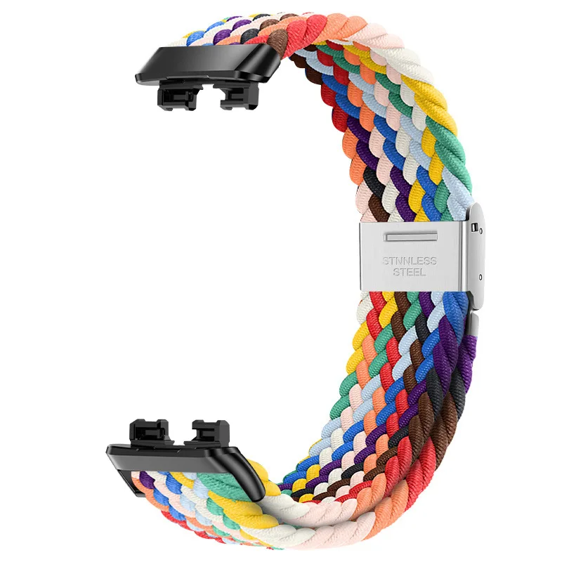 สายไนลอนสำหรับ Huawei Band 9, สายรัดข้อมือเหมาะสำหรับสายนาฬิกาอัจฉริยะ8 9สายรัดข้อมือไนลอนทอ