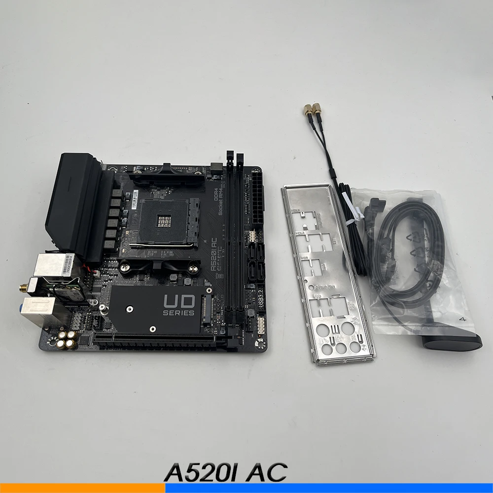 

Материнская плата для ПК Gigabyte A520I AC Mini ITX WIFI 6-фазный источник питания DDR4