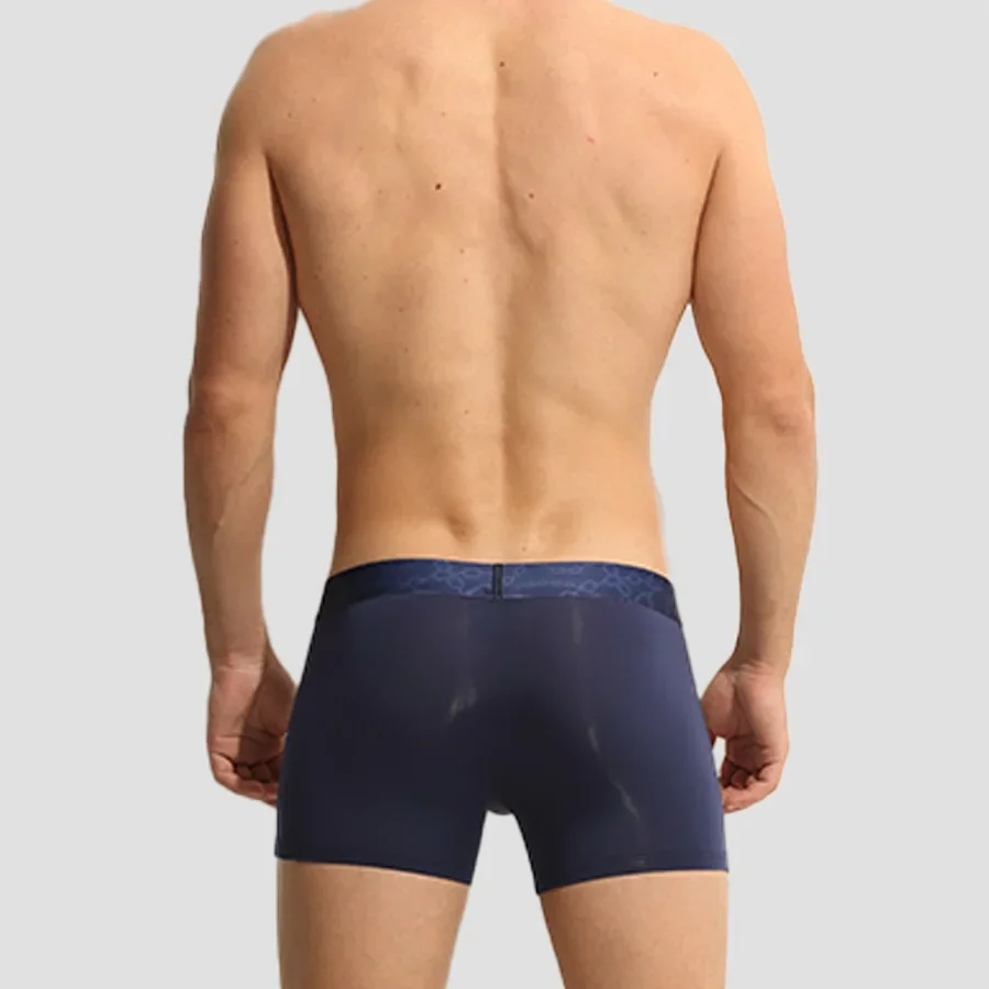 

Мужское нижнее белье, мужские бесшовные тонкие летние прозрачные дышащие сексуальные боксеры из ледяного шелка, боксеры