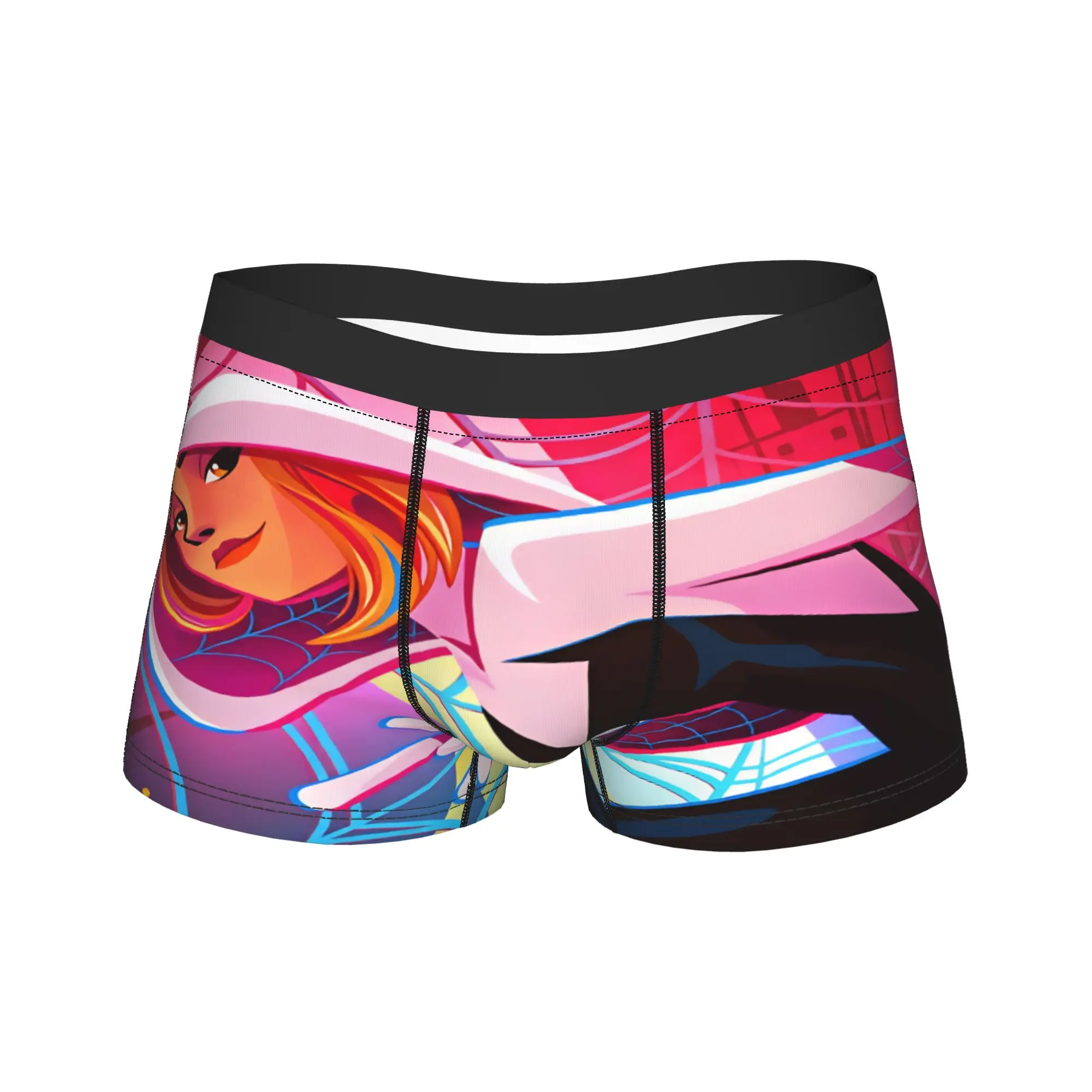 Spider Ghost Gwens Boxer Brief  Underwear Trenky Man Breathable Boxershorts Custom Large Size Panties