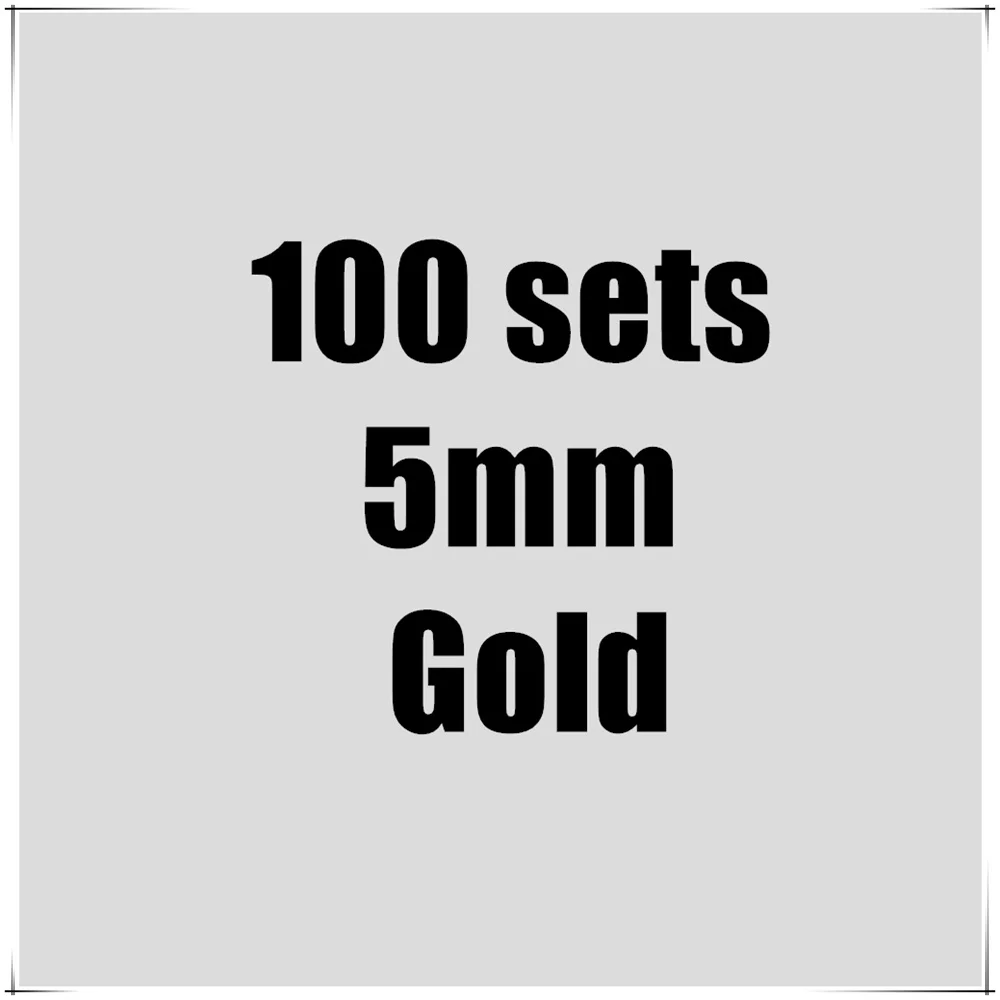 100 stks/pak Metalen Oogjes Grommets 3 MM 4 MM 5 MM voor Leather Craft DIY Scrapbooking Schoenen Mode Praktische Accessoires