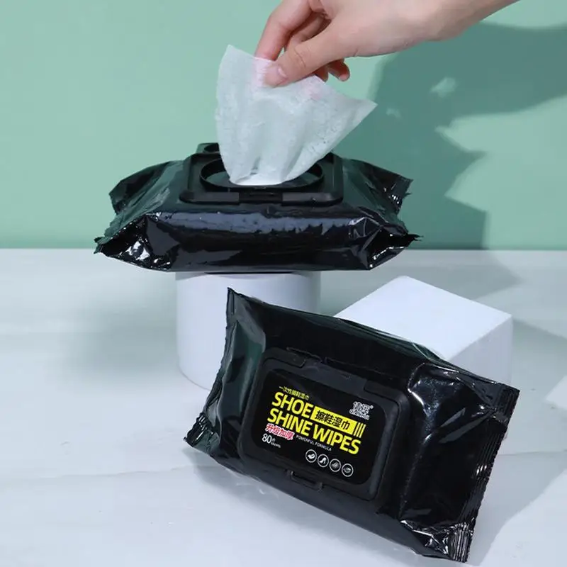 12/30/80pcs Sneaker Cleaning Wipes Shoe Cleaners Disposable Shoe Wipes Fast Cleaning Wet Wipes Cleaner Quick Cleaning Wet Wipes