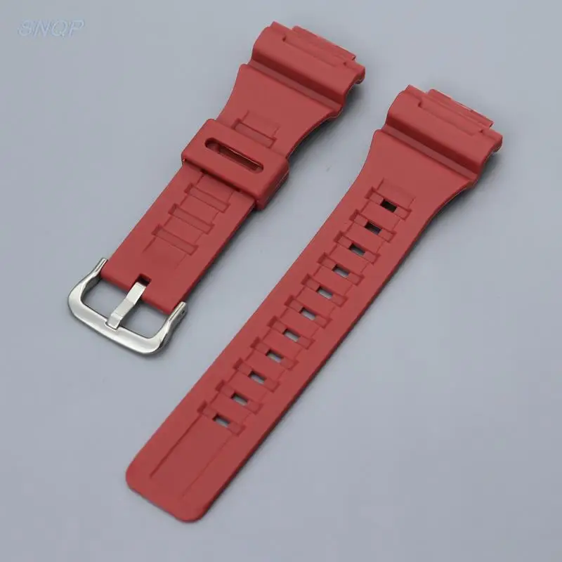 For Casio AQ-S810W/S800W AE-1000W MCW-200H AEQ-110 W-735H Silicone Metal Buckle Wrist Band Bracelet 18mm Rubber Watch Strap