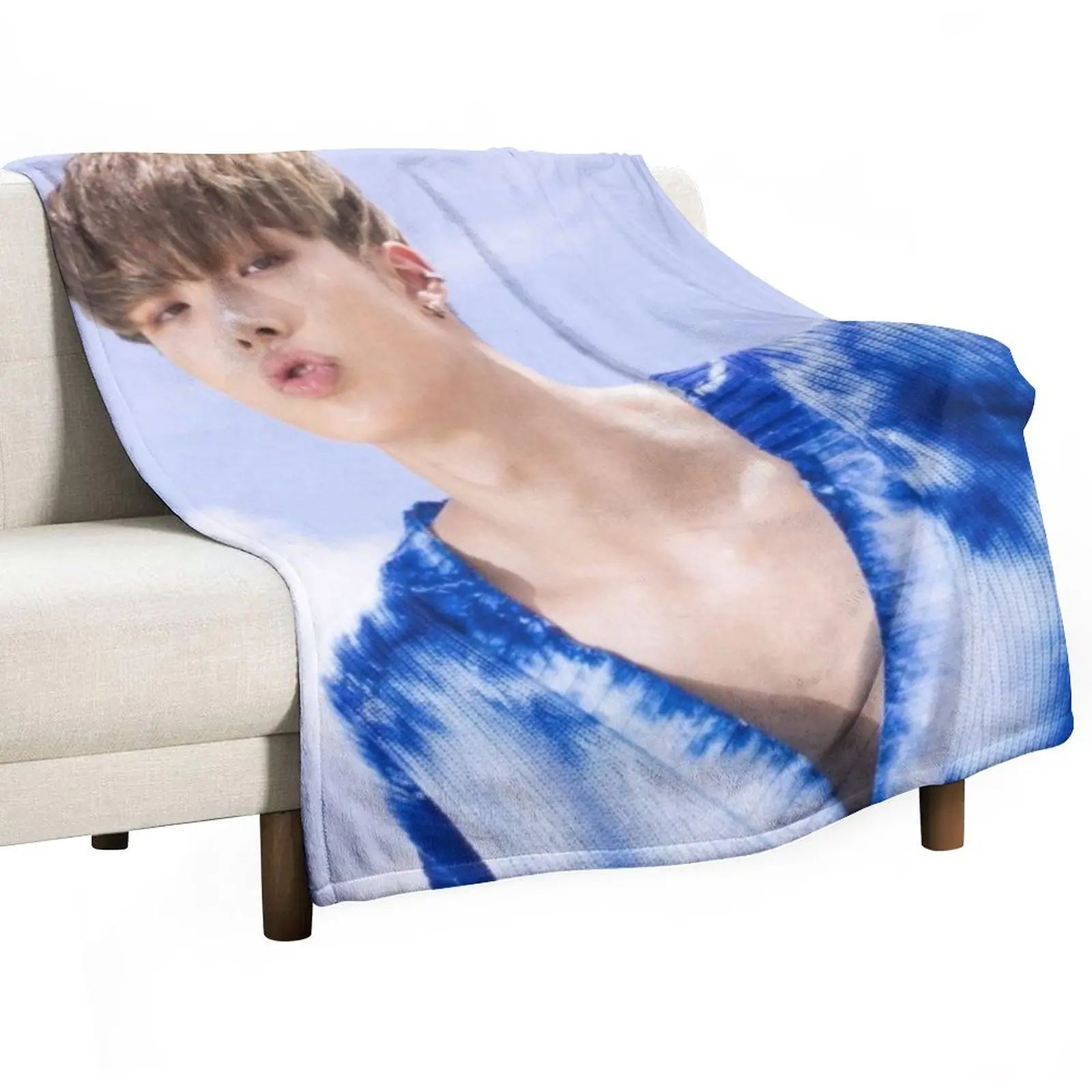 Ateez Mingi Throw Blanket Blankets For Bed Camping Blanket Cute Blanket Multi-Purpose