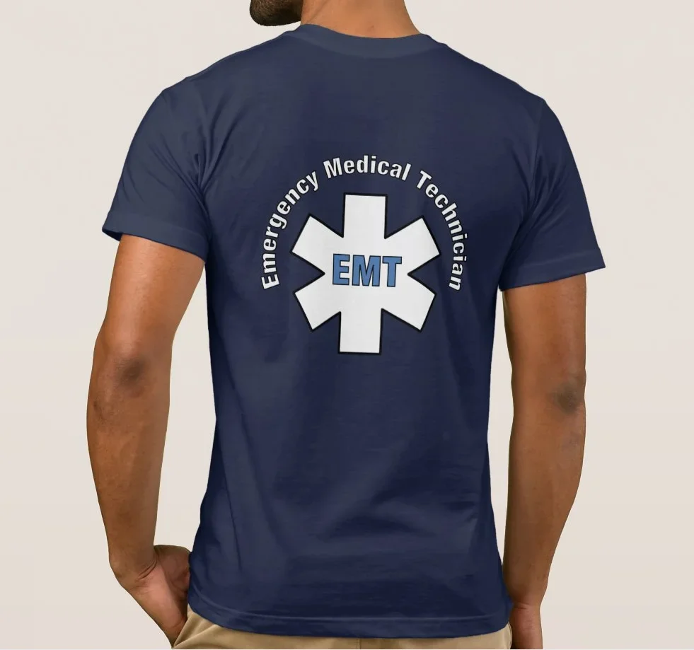 Emergency Medical Paramedic EMT Star of Life T-Shirt 100% Cotton O-Neck Summer Short Sleeve Casual Mens T-shirt Size S-3XL