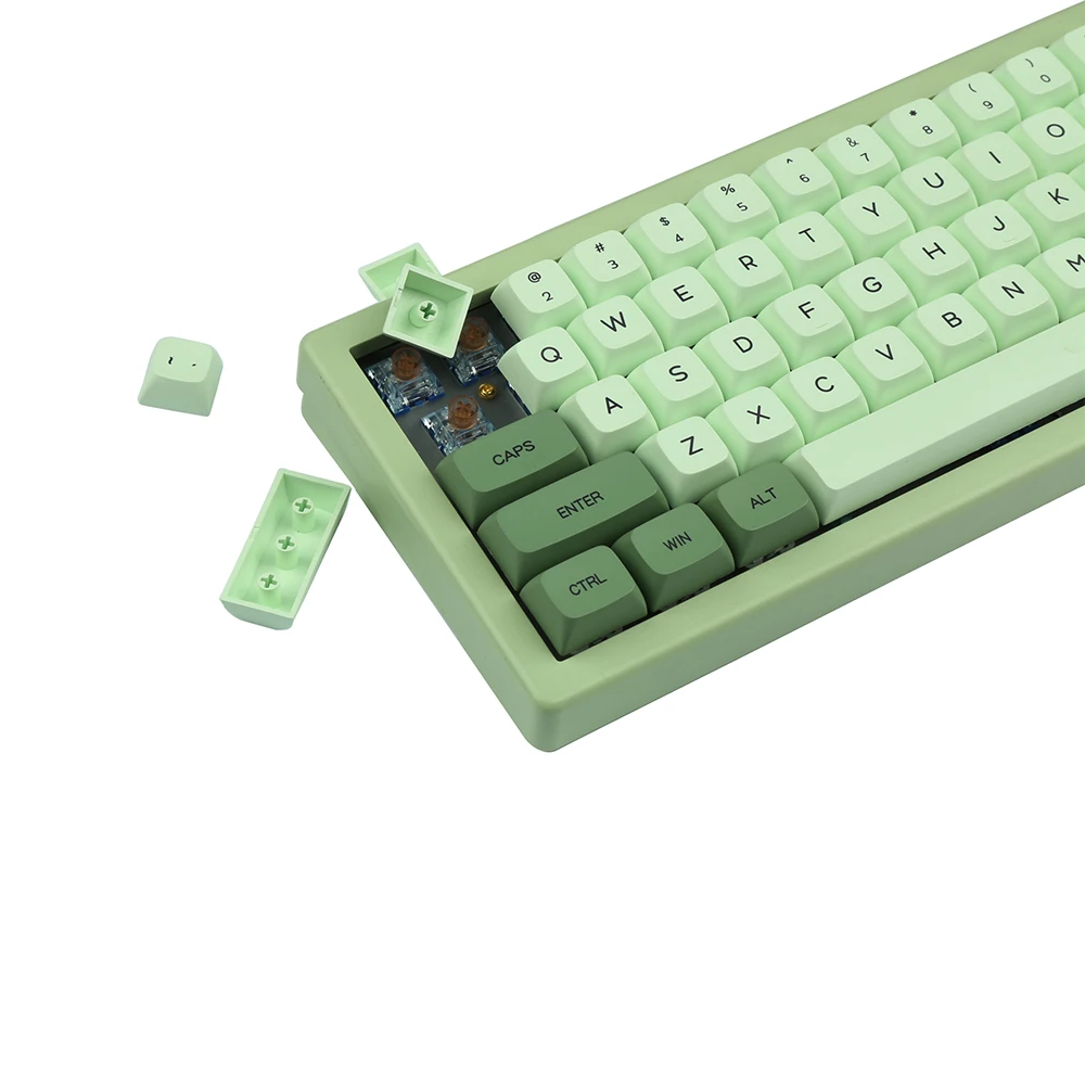 Matcha Green Keycaps XDA Dye-Sub PBT Custom keycap Cherry MX for 61 68 75 84 87 98 104 108 MX Switches Mechanical Keyboard