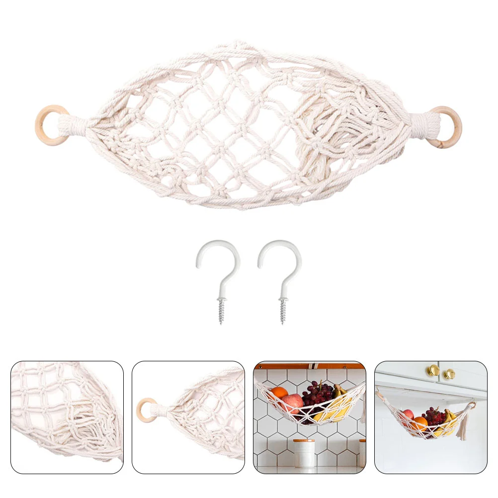 

Fruit Hanging Basket Net Household Vegetable Decor Convenient Stainless Steel Home Accessory Storage Baskets