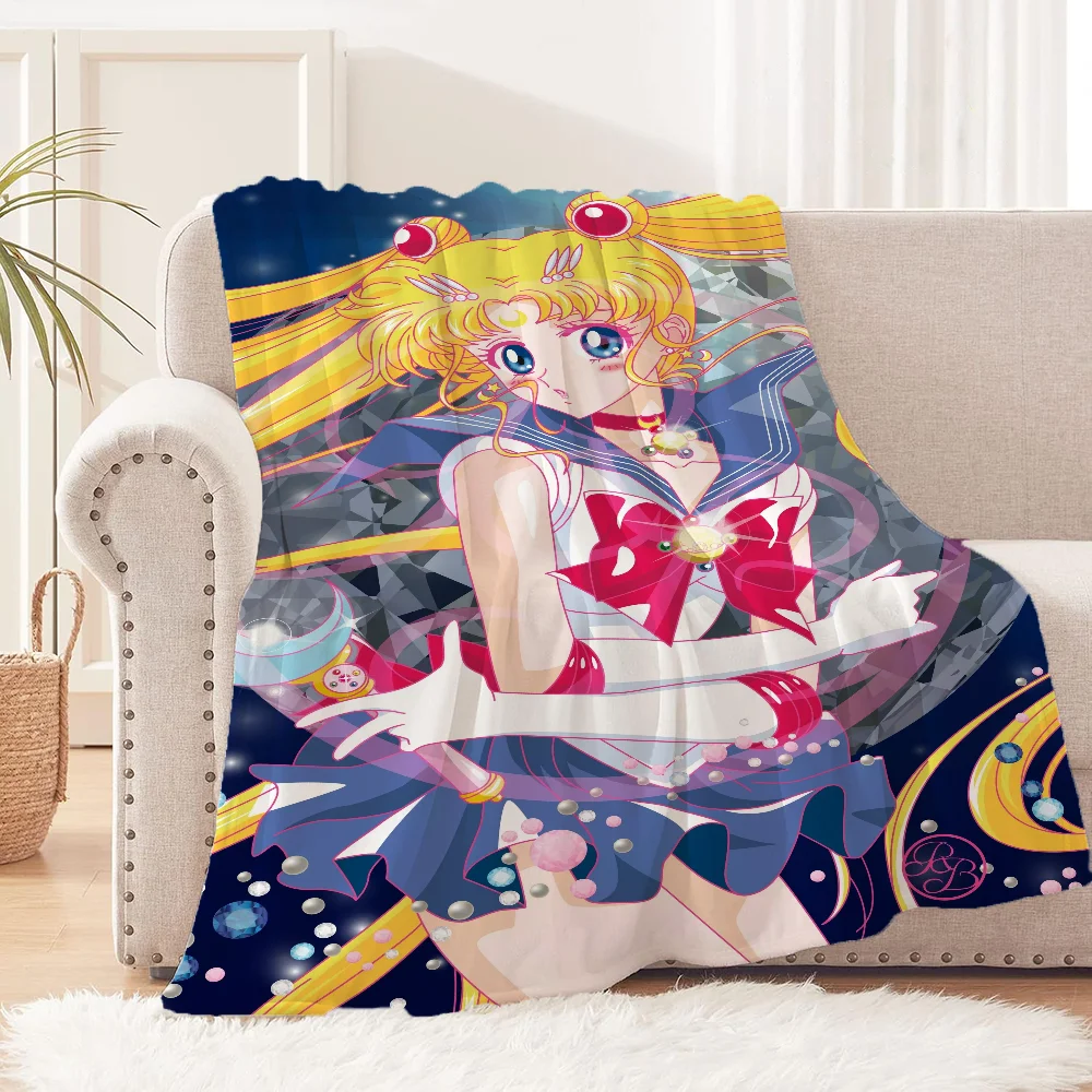 Hairy Blankets for Bed Blankets for Adults S-sailor Moon Character Blanket Throw Bed Blanket 150cm X 200cm Microfiber Bedding