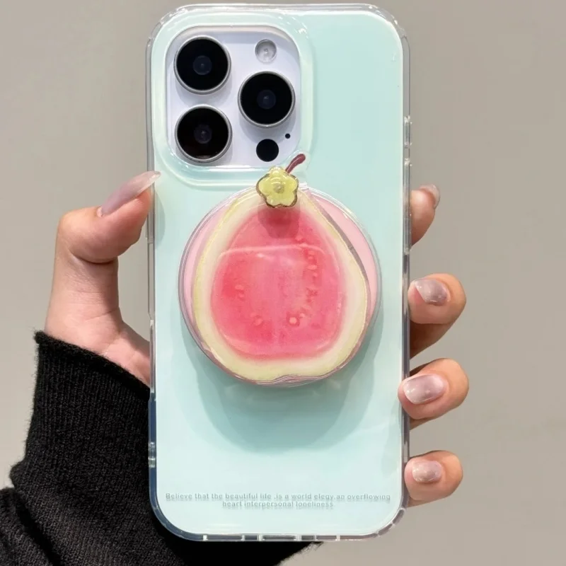 

Корейский вращающийся цветок Goyave для магнитного телефона Magsafe Griptok Grip Tok держатель для IPhone 17, чехол для беспроводной зарядки, держатель