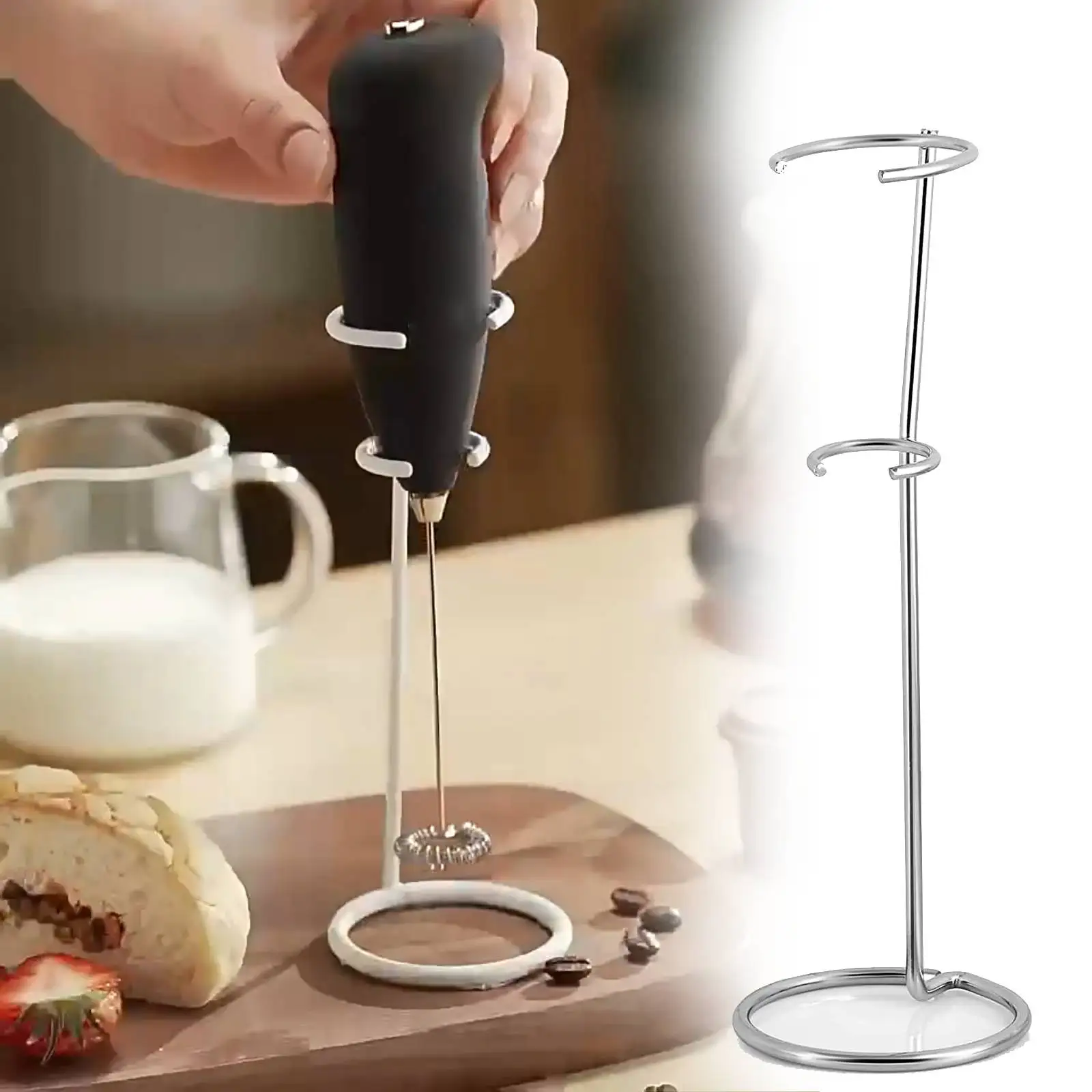 Frother Stand Coffee Frother Stand Milk Frother Holder Multi Purpose Kitchen Tool Holder for Kitchen Countertop Handheld Frother