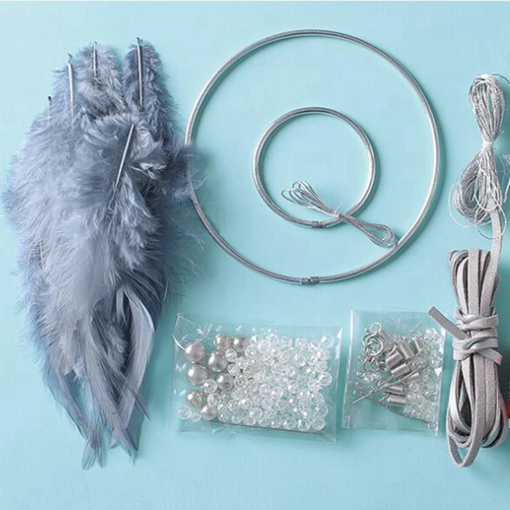 A56P-Dream Catcher - Handmade Traditional Feather Wall Hanging Home Decor Ornament Craft Valentine's Day Gifts For Friends