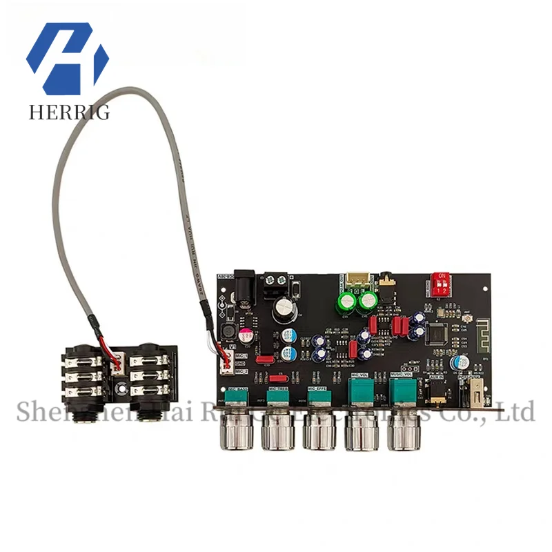 

DC8-36V ZK-DAM-H2 Karaoke Reverb Isolation Low-Noise Preamp Effects Bluetooth USB Disk Decoding Board