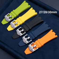 27mm 28mm 30mm Rubber Watch Strap for Royal Oak Offshore Series Band Silicone Soft Women Men's Bracelet Watch Accessories