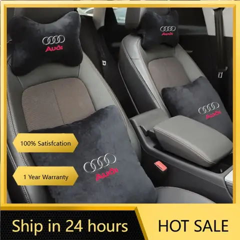 2025 핫 카 목 베개 시트 헤드레스트 요추 보호 쿠션 아우디 S 라인 A3 8P 8V A4 B8 B6 B7 B9 B5 A6 C6 C7 Q용