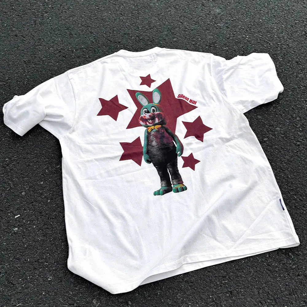 

Weirdstory Silence Hill Personality Черная, красная, черная футболка с короткими рукавами Темная мужская и женская одежда в стиле Харадзюку, винтажная