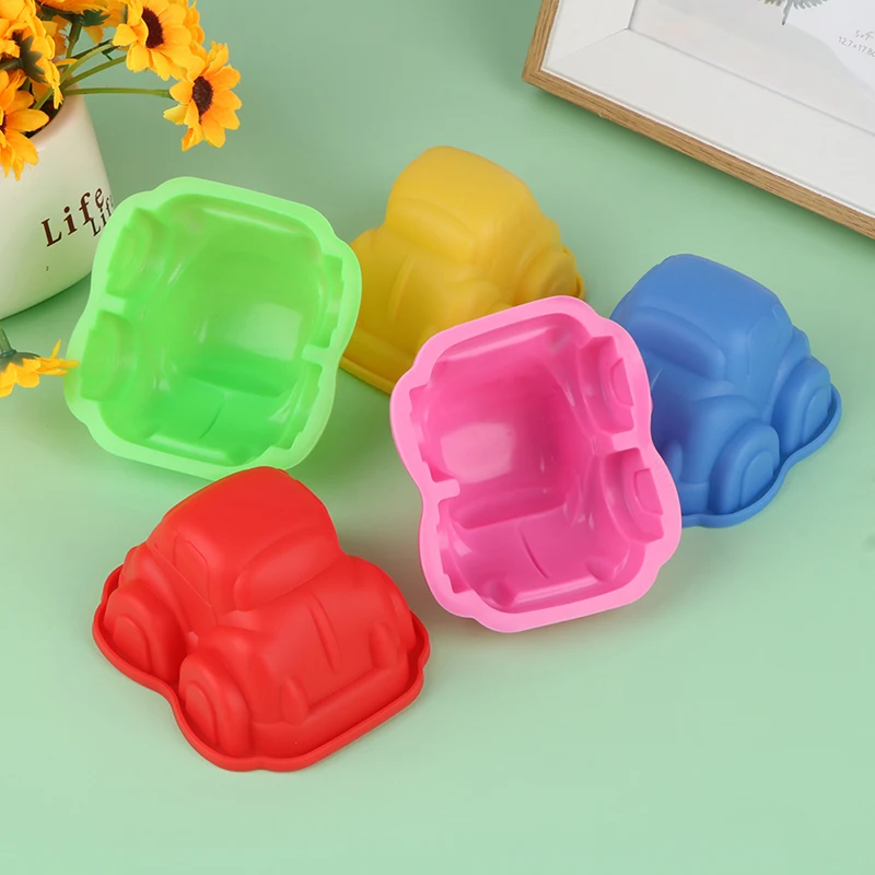 NEW Cute Car Shaped Silicone Cake Mold DIY Baking Pan Handmade Soap Mold Cake Decorating Tools