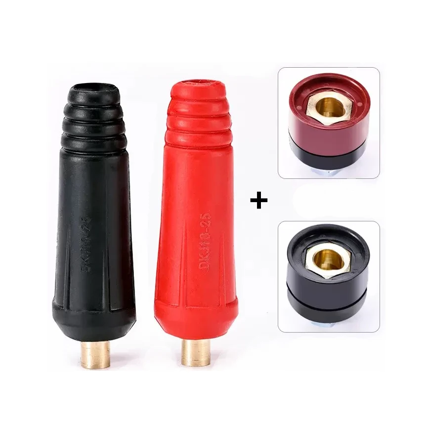 4 قطعة/المجموعة TIG آلة لحام تركيب سريع أنثى ذكر كابلات الموصلات المشبك المقبس محول القابس ForDinse DKJ10-25 DKZ10-25