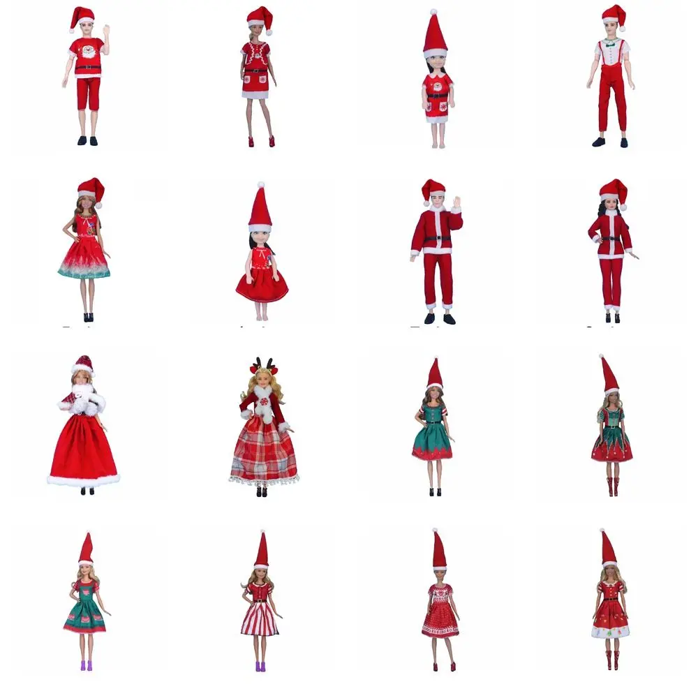 11.8inch 11.8inch Doll Clothes Christmas Elfs Series 30cm Doll Christmas Dress Kawaii Beautiful Christmas Doll Clothes