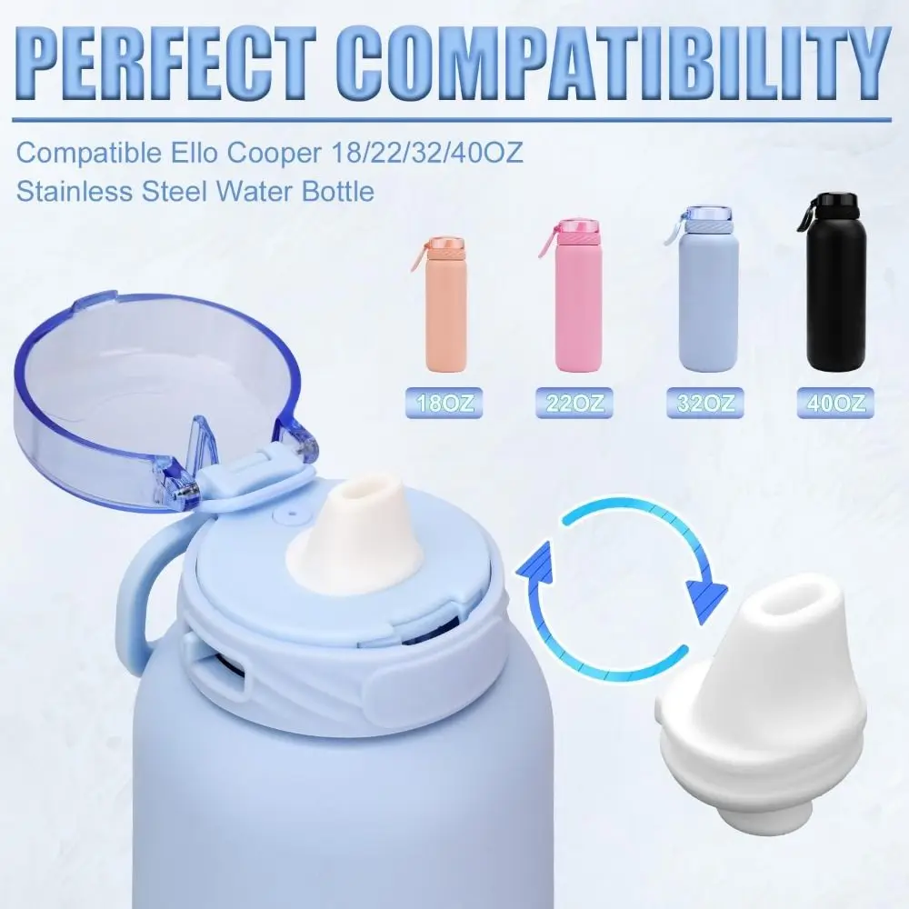 Water Bottle Accessories Parts Water Bottle Bite Valve Replacement for Ello Cooper 18/22/32/40oz