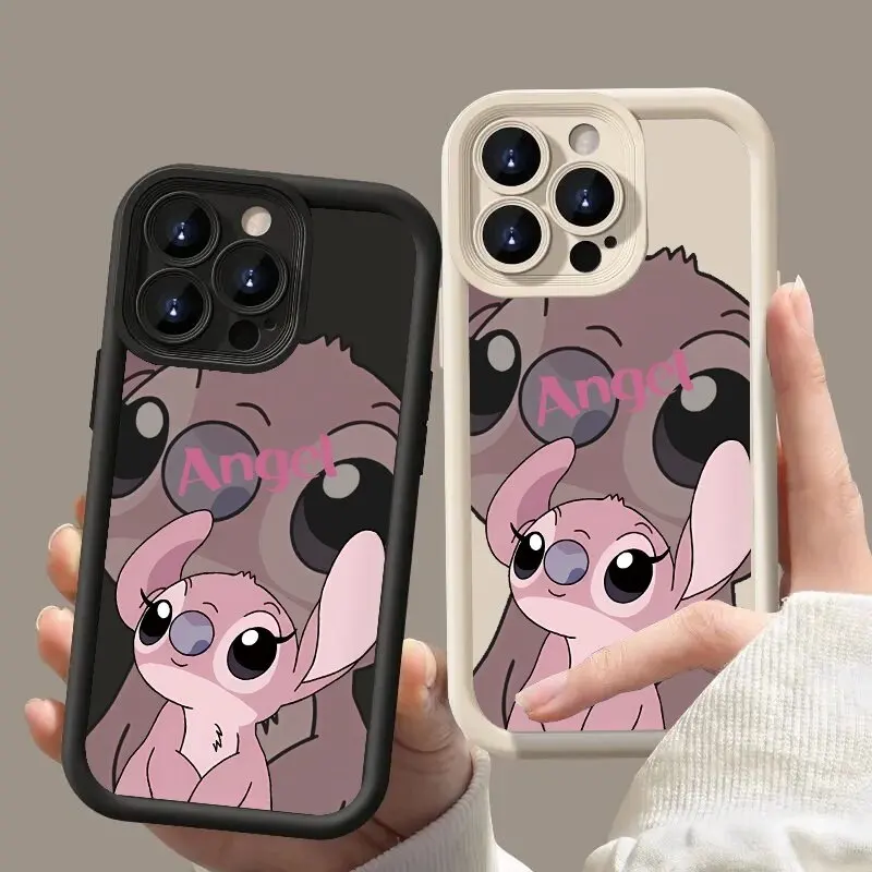 Kawaii Stitch Angel Lovely Phone Case for Realme C55 C53 C51 C67 C35 C30 C21Y C25Y C21 C11 C2011 C20 12 Pro Plus 11 8 Cover Cute