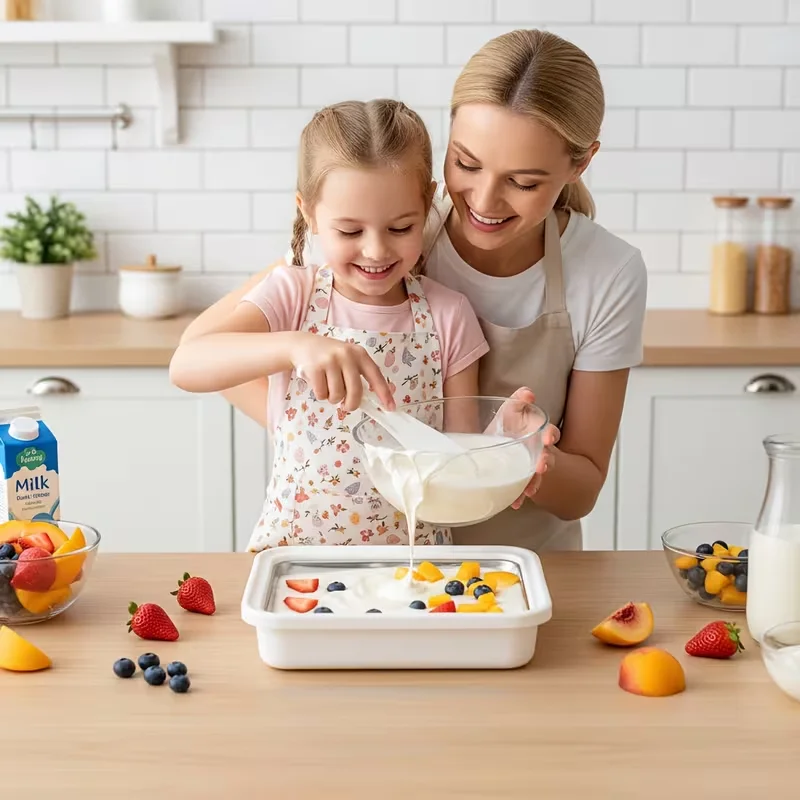 Haushaltsgerollte Eismaschine Kleines Kind Hausgemachte Joghurt Pudding Edelstahl Rühren Gebratene Eis Tablett Eis Rühren Braten Maschine