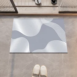 Diotomite Bathroom Bath Mat Foot Mats Super Absorbent Shower Rug Quick Dry Non-slip Floor Carpet Toilet Pad Doormat Washable