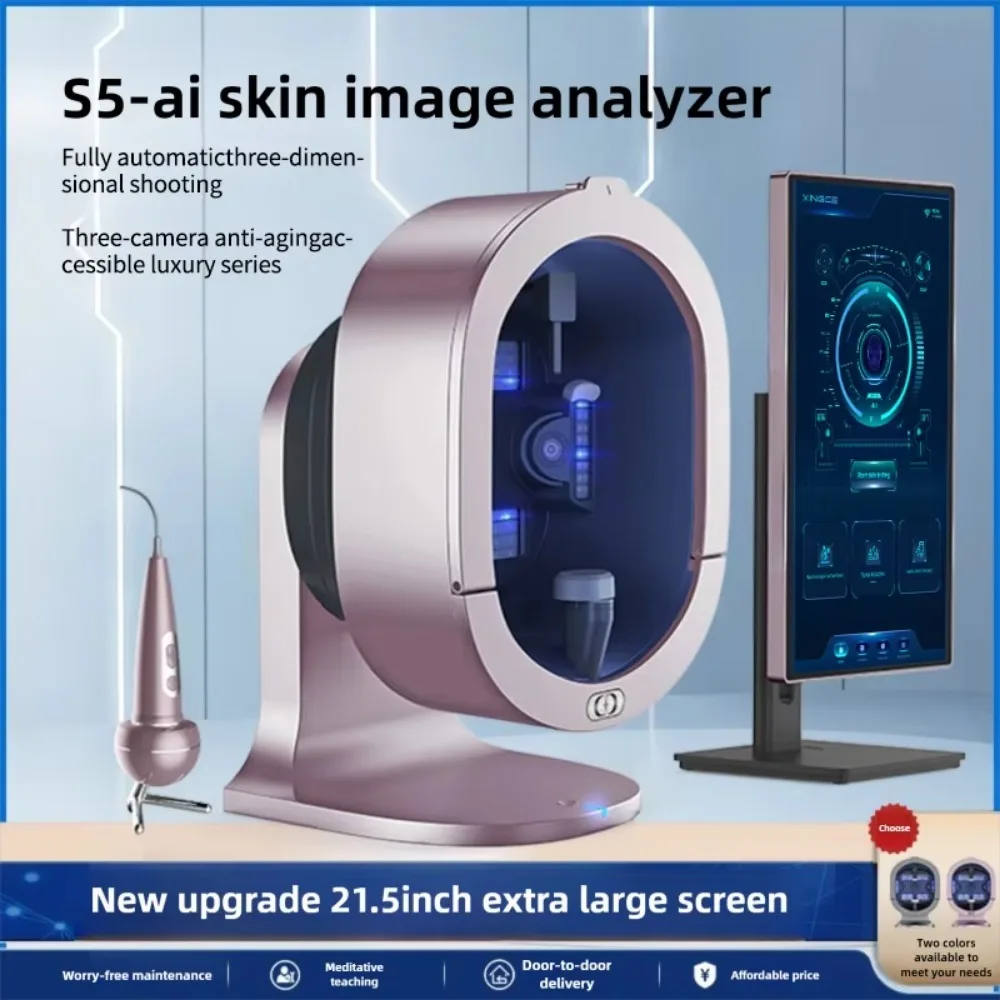 Latest Professional Portable 3D AISkin Analyzer Facial Health Diagnostic Device for Beauty Salons Clinics Digital Skin Analyzer