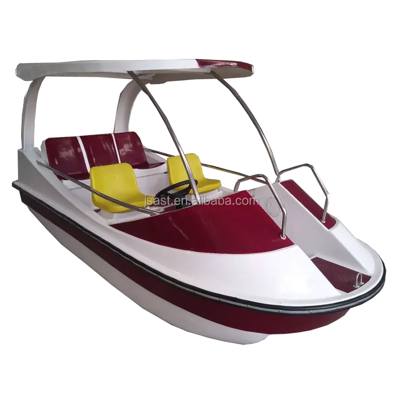 New glass Electric Boat 5 person with automatic drain function for commercial use Best selling amusement park