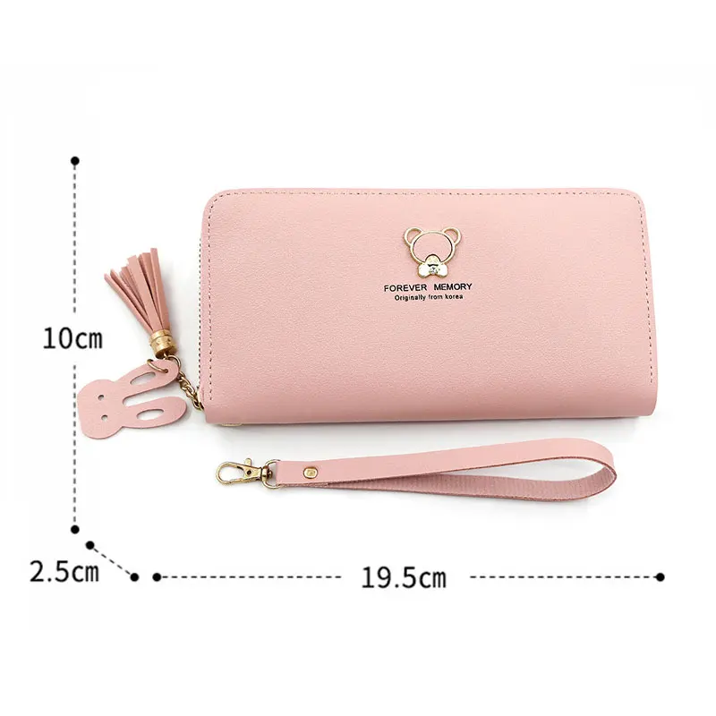 New Simple Women\'s Wallet Long Large Capacity Zipper Phone Bag Card Holder Female Purse Coin Pocket Wallet For Girls