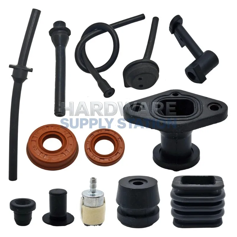 

Fuel hose buffer cover oil seal repair set of 13 pieces, suitable for 2500 Zenoah Komatsu G2500 25cc small saw replacement parts