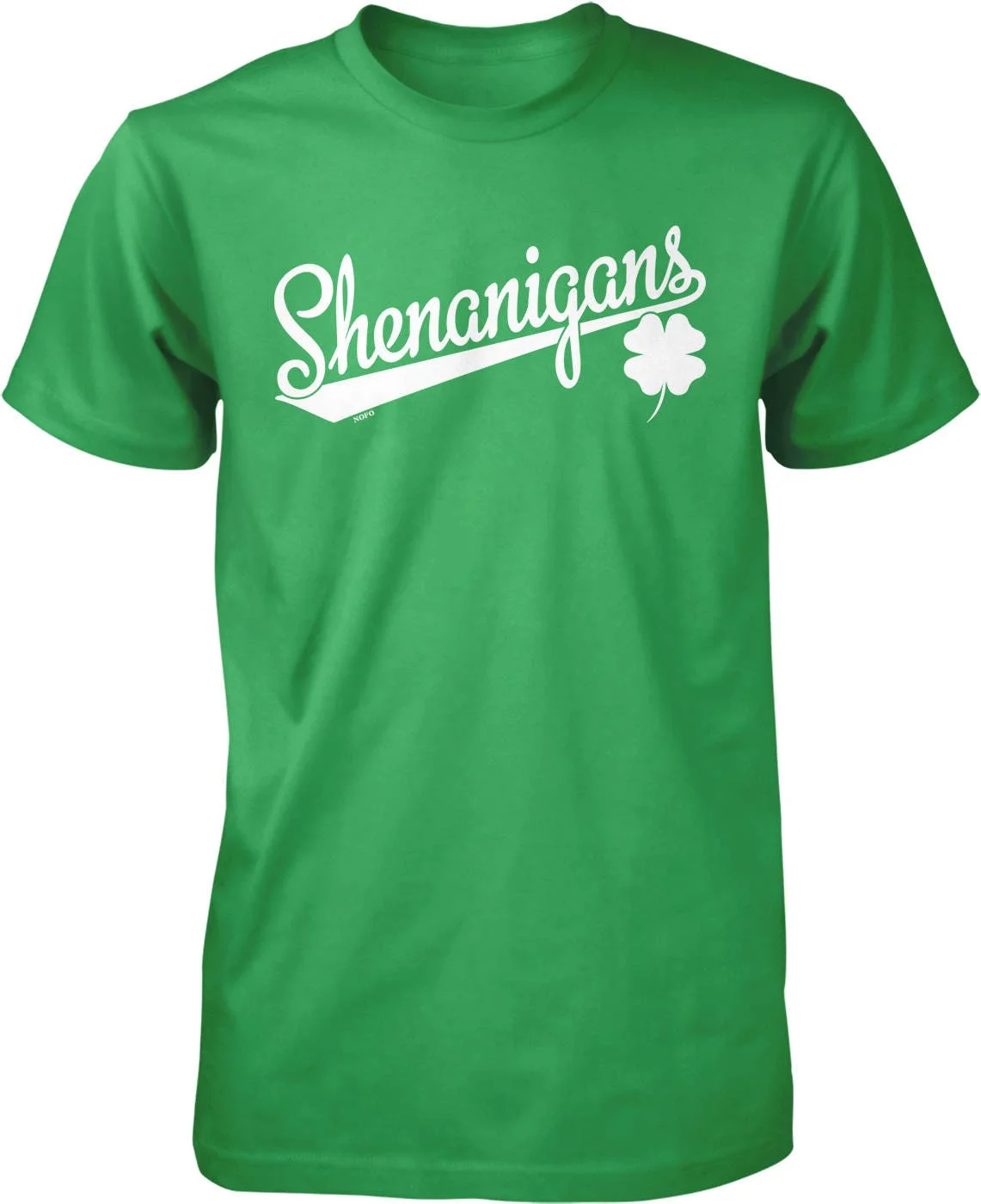 Shenanigans Irish Clover St Patricks Day Men's T shirt NOFO_00949