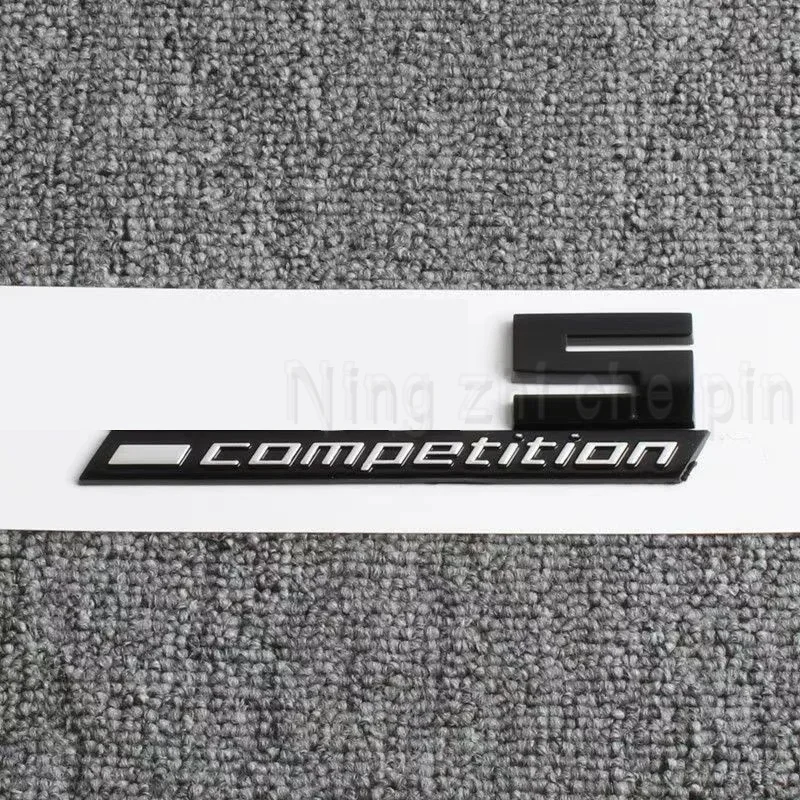 

Giossy Black 3D ABS COMPETITION ABS Emblem Thunder Edition For BMW M1 M2 M3 M4 M5 M6 M8 Car Trunk Badge Sticker