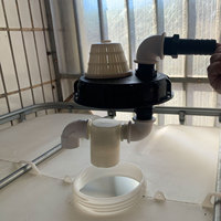 20/25/32mm IBC Ton Barrel Cover IBC Tote Lid Cover Water Liquid Tank Cap Double Hole Tote Tank Lid Breath Cover IBC Replacement