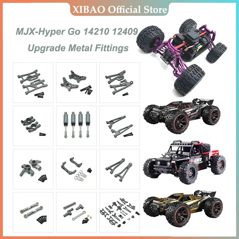 Mjx hyper go-coche de control remoto de alta velocidad sin escobillas, camiones todoterreno rc piezas 14209, 14210, 1/14