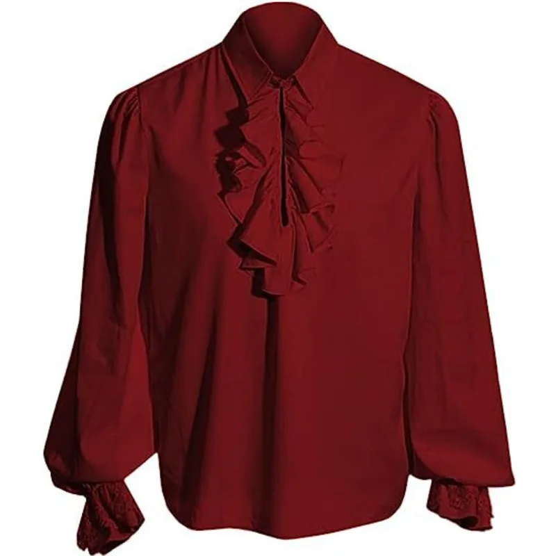 Adulto niños vampiro renacentista victoriano Steampunk pirata volante camisa Colonial Top Medieval disfraz de Halloween Cosplay