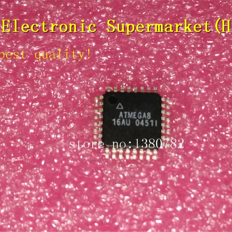 Free Shipping 10pcs-50pcs ATMEGA8-16AU ATMEGA8 TQFP-32 New IC In stock!