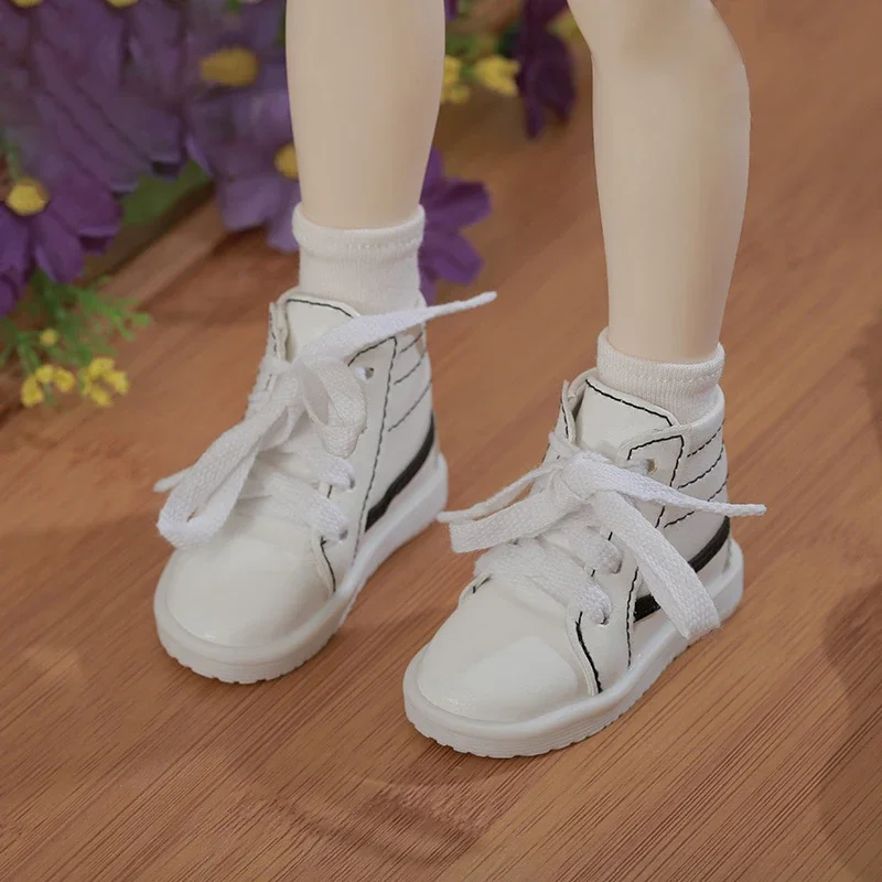 

Bjd 4 Points Baby Casual Cloth Shoes SD Baby Shoes White Flat Shoes Cute Accessories Bjd 1/4 Doll Accessories