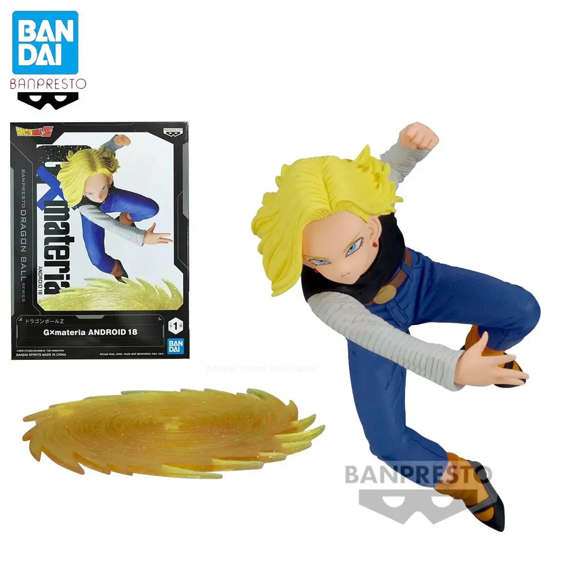 Genuine Official Original Bandai Banpresto Gxmateria Clearise Dragon Ball Android 18 Lazuli Anime Collectible Model