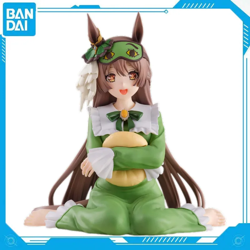 Bandai Genuine TV Anime Jockey Girl Satomi Hikari Relax Time Series Pretty Derby Figure Model PVC 12cm Scene Toy Gift Collection