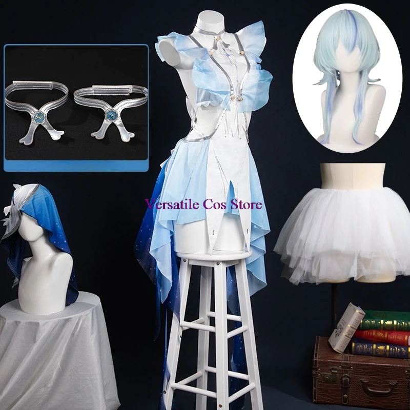 The Shorekeeper Cosplay Wuthering Waves Costume Lovely Dress Uniform Women Game Suit Halloween Party Outfit Role Play