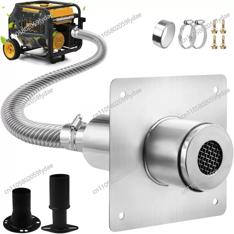 

Комплект для выхлопной системы генератора с изолированной проходной монтажной пластиной для безопасного отвода выхлопных газов