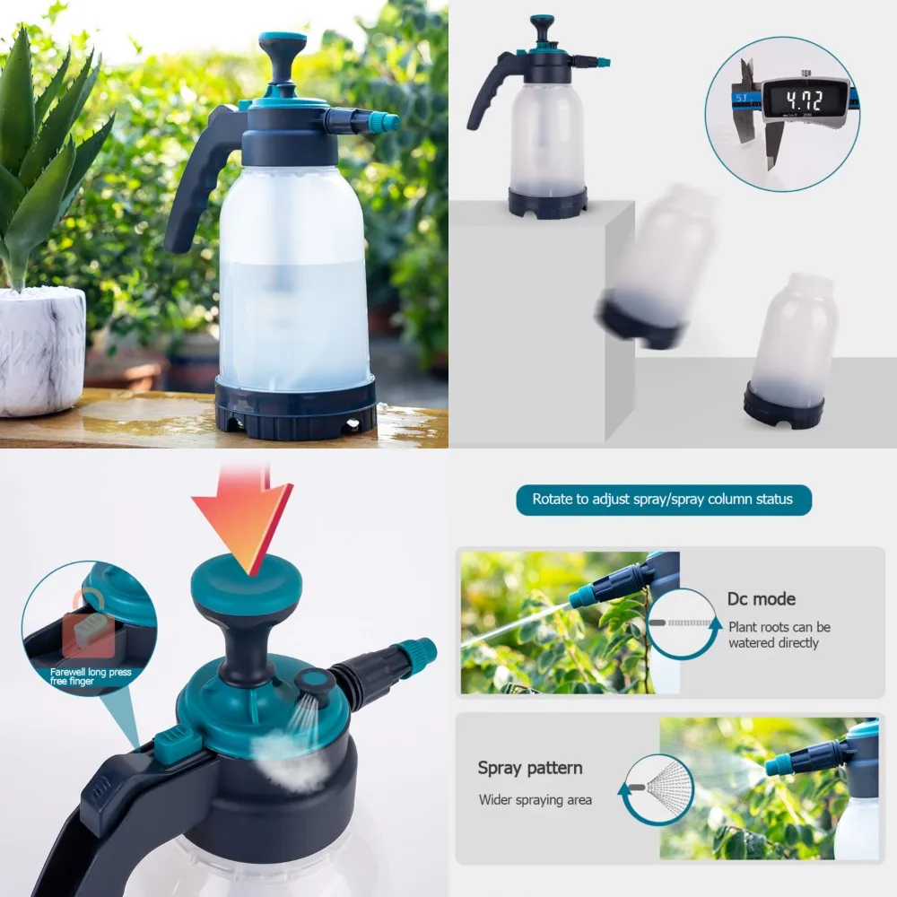 

Convenient and Lightweight Portable Hand Pressure Sprayer - Effortless 2L Capacity for Efficient Garden Irrigation and Easy Wate