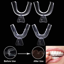 4Pc Thermoforming Whitening Teeth Tray Moldable Silicone Dental Splint Teeth Trays Night Guard Mouthguard Protector