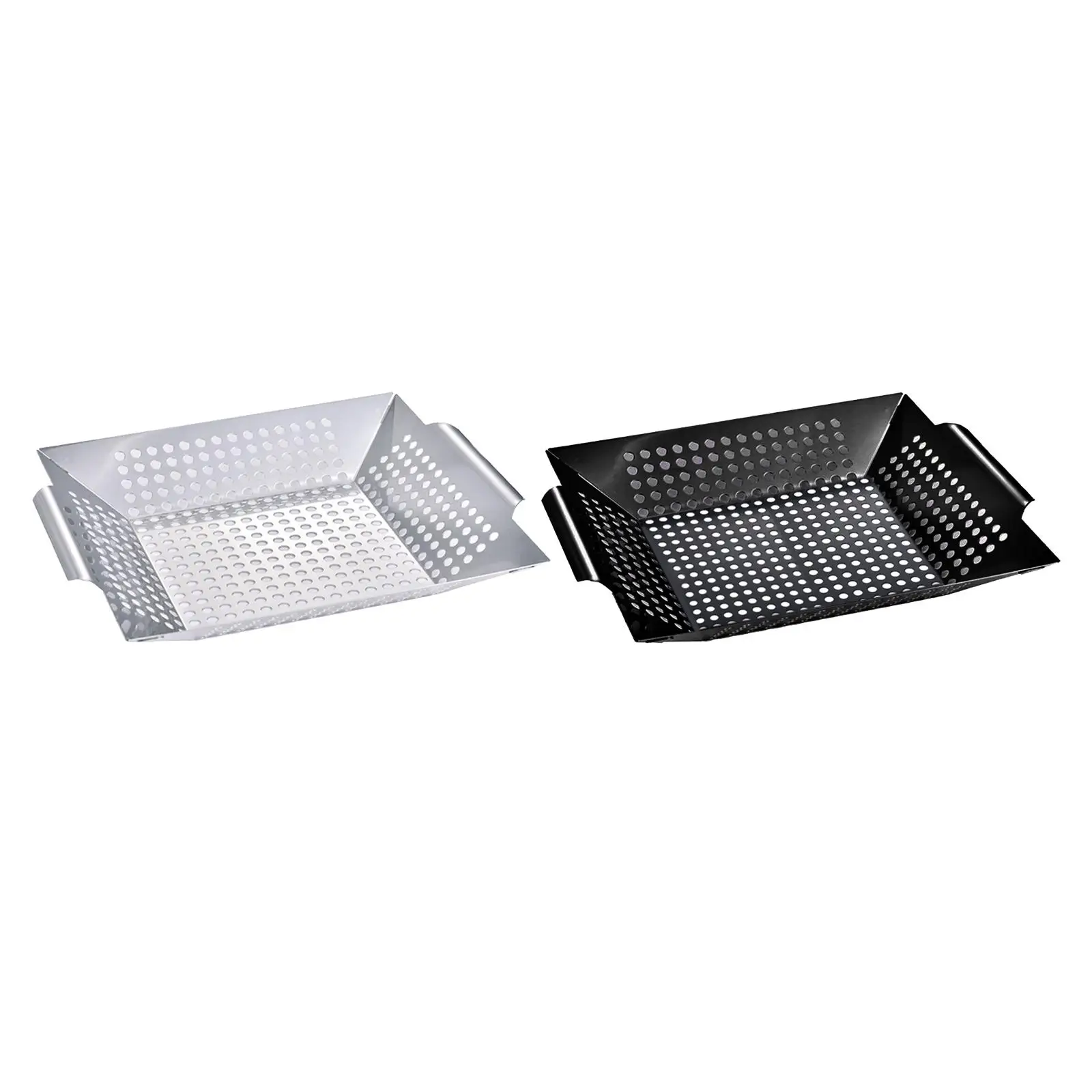 

Heavy Duty BBQ Grill Basket for Grilling Veggies, Fish, Meat, Kabob,or Pizza