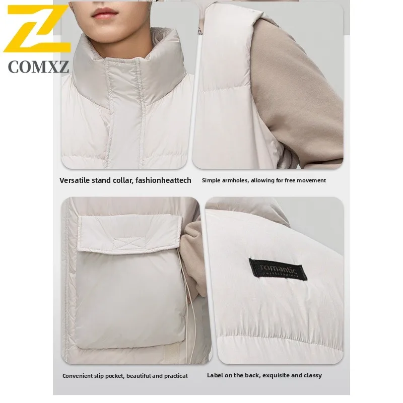 الخريف الشتاء الرجال أسفل سترة العمل الوقوف طوق فضفاضة تناسب مقاوم للماء يندبروف ملابس العمل سترة للمشي التخييم الصيد 2025 #5